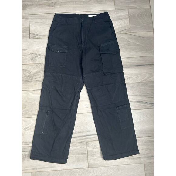 Rag & Bone Women's Black Buckley High-Rise Stretch Cargo Chino Pants Sz 32 BZ - Picture 4 of 7